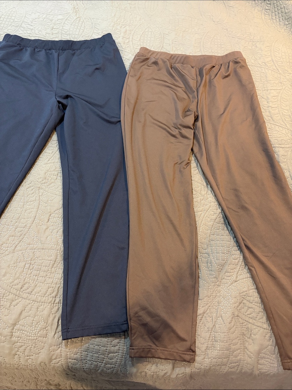 2 pairs Roaman's Black and Brown Stretch Trousers